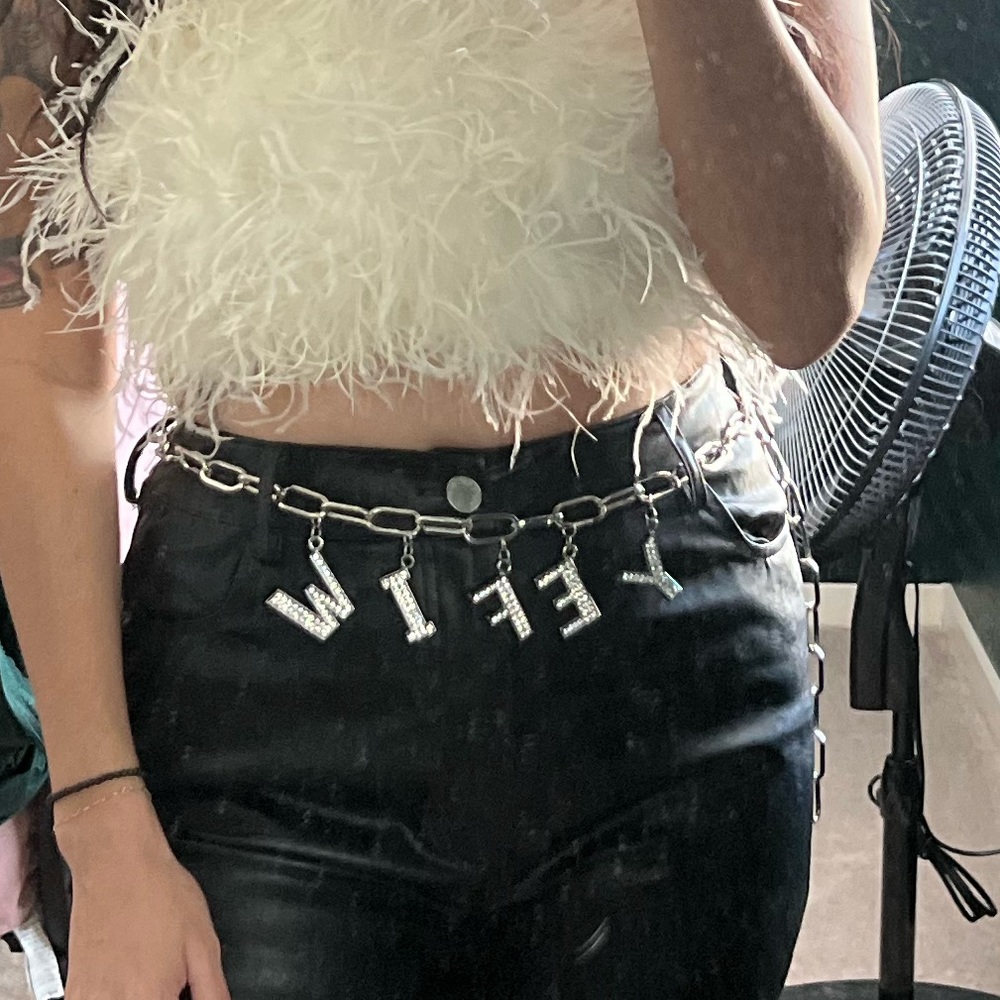Wifey Silver Belt